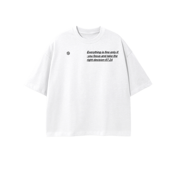 Unisex 100% Combed Cotton Cropped Oversized T-shirt (250g)