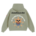 Unisex Cropped Drop Shoulder Heavyweight Oversized Hoodie(460GSM)