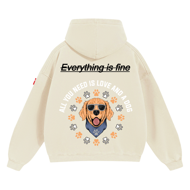 Unisex Cropped Drop Shoulder Heavyweight Oversized Hoodie(460GSM)