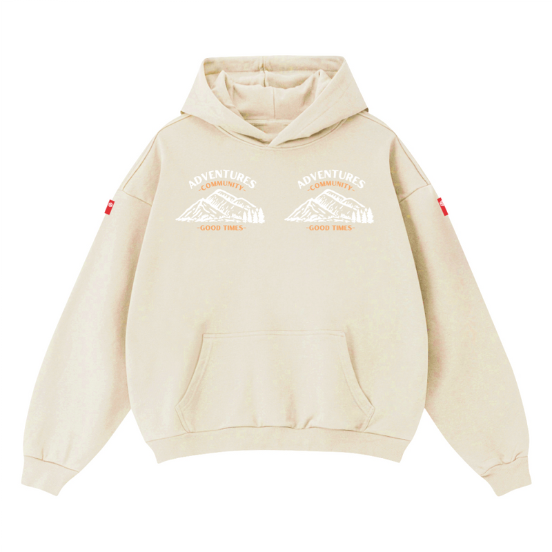 Unisex Cropped Drop Shoulder Heavyweight Oversized Hoodie(460GSM)