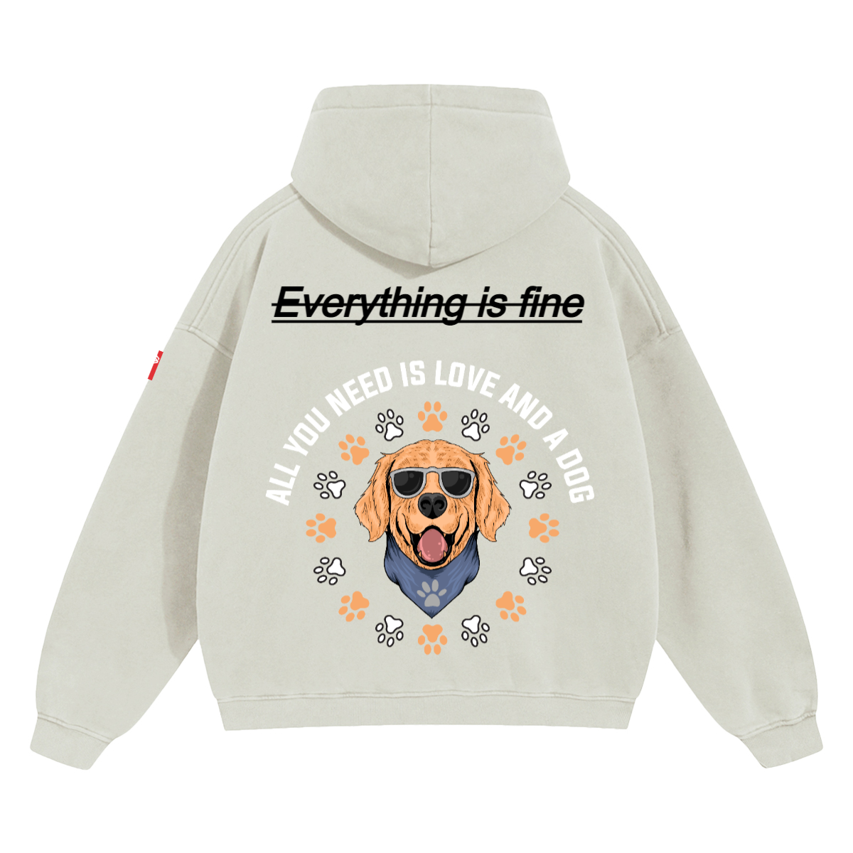 Unisex Cropped Drop Shoulder Heavyweight Oversized Hoodie(460GSM)