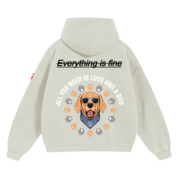 Unisex Cropped Drop Shoulder Heavyweight Oversized Hoodie(460GSM)