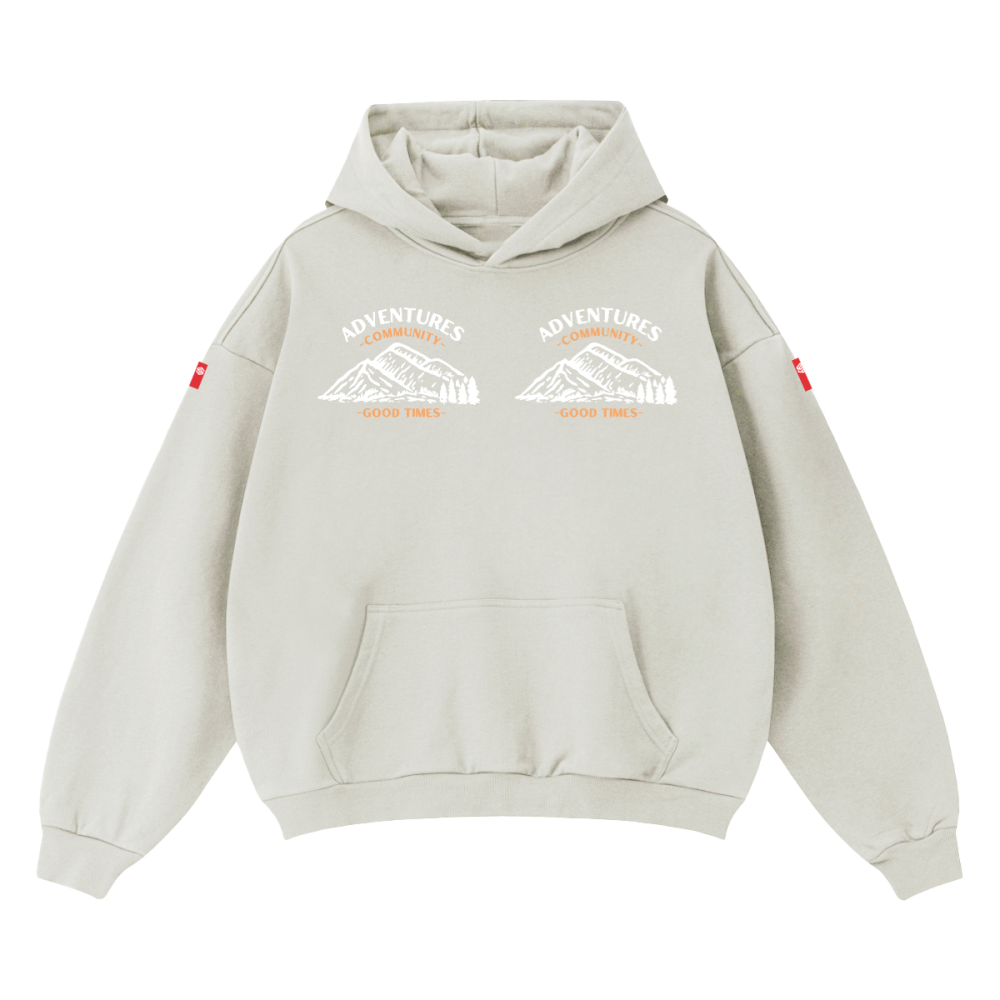 Unisex Cropped Drop Shoulder Heavyweight Oversized Hoodie(460GSM)