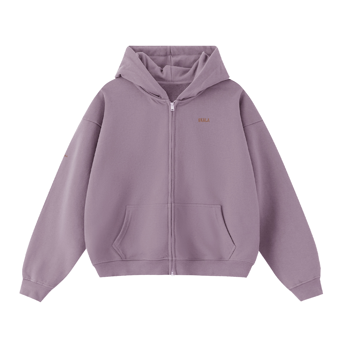 Unisex Cropped Double-Zip Hoodie (460 GSM)