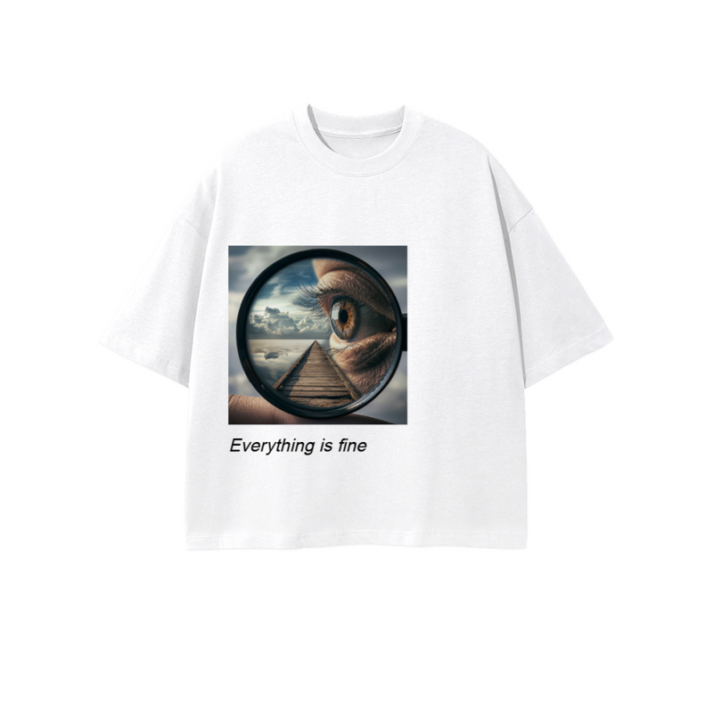 Unisex 100% Combed Cotton Cropped Oversized T-shirt (250g)