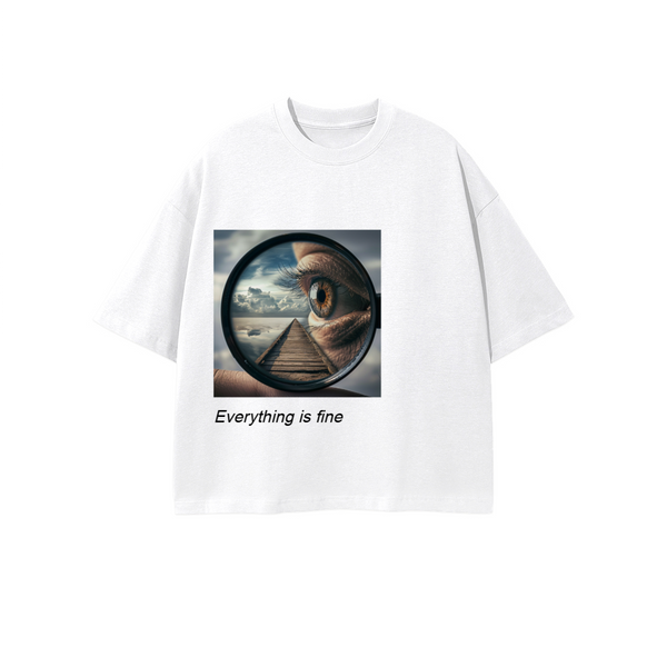 Unisex 100% Combed Cotton Cropped Oversized T-shirt (250g)