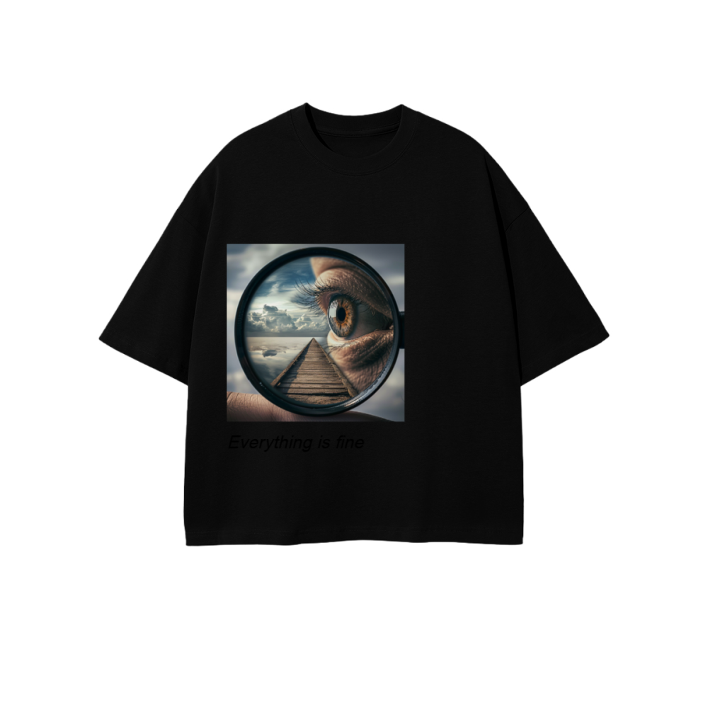 Unisex 100% Combed Cotton Cropped Oversized T-shirt (250g)