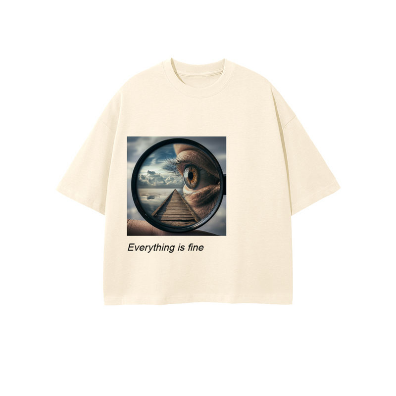 Unisex 100% Combed Cotton Cropped Oversized T-shirt (250g)