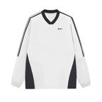 Colorblock V-neck Long Sleeve Shirt