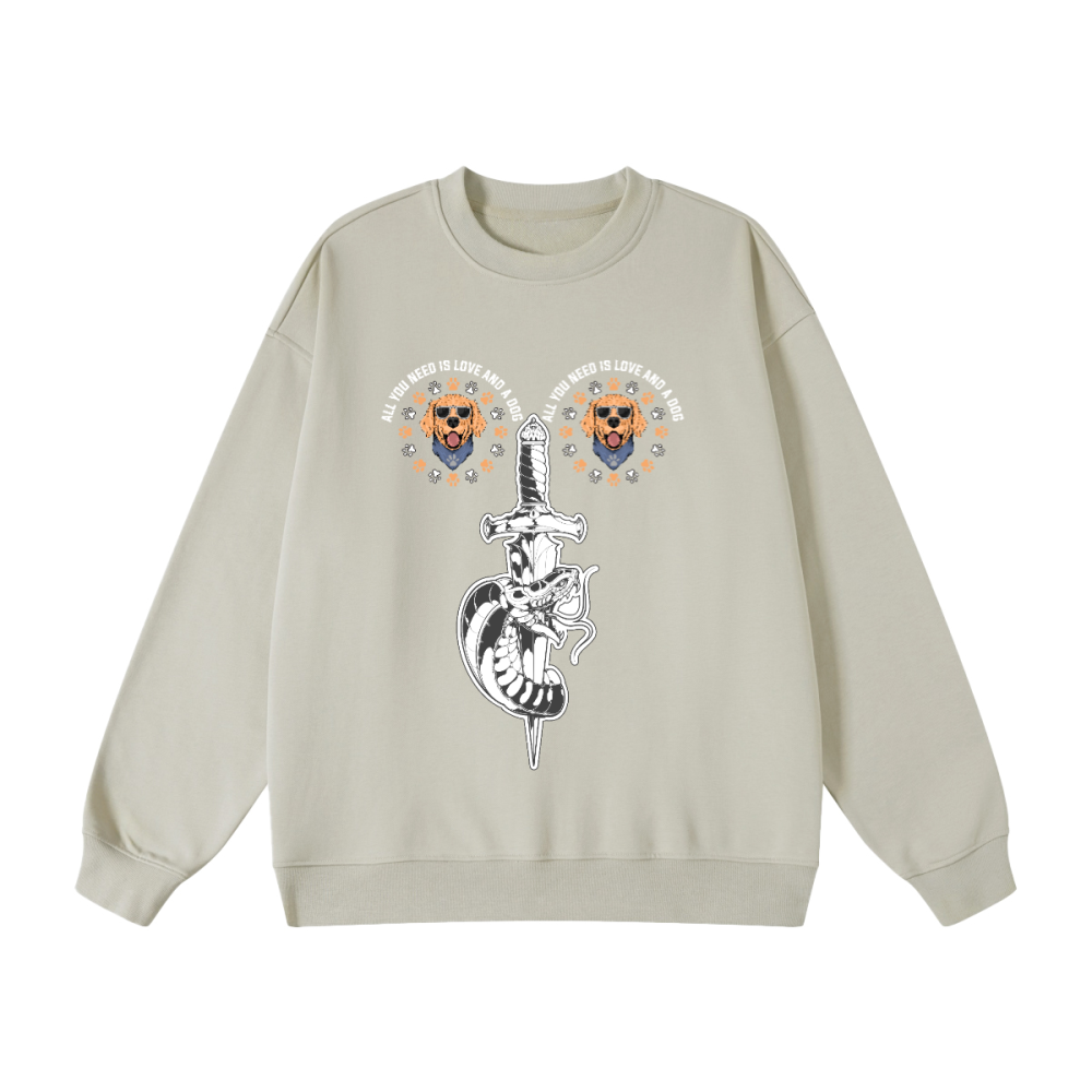 Unisex Heavyweight Oversized Sweatshirt(440GSM)