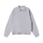 Men’s Half-Placket Polo Collar Sweatshirt