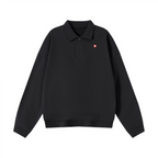 Men’s Half-Placket Polo Collar Sweatshirt