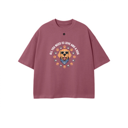 Unisex 100% Combed Cotton Cropped Oversized T-shirt (250g)