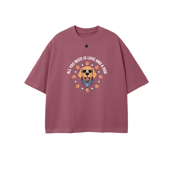 Unisex 100% Combed Cotton Cropped Oversized T-shirt (250g)