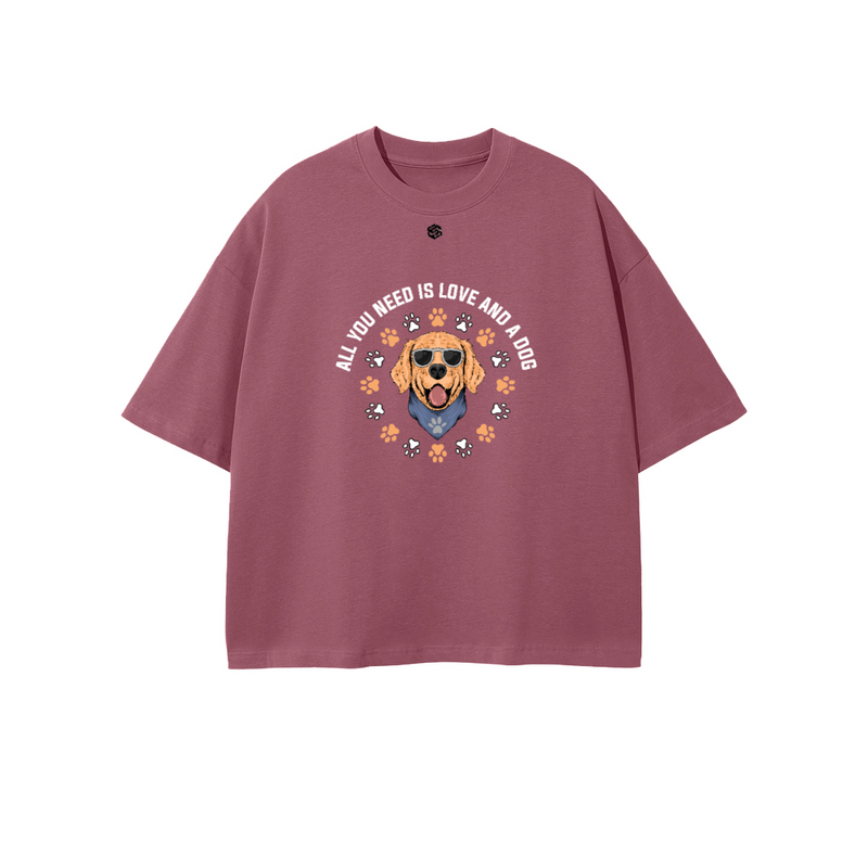 Unisex 100% Combed Cotton Cropped Oversized T-shirt (250g)