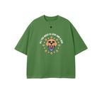 Unisex 100% Combed Cotton Cropped Oversized T-shirt (250g)