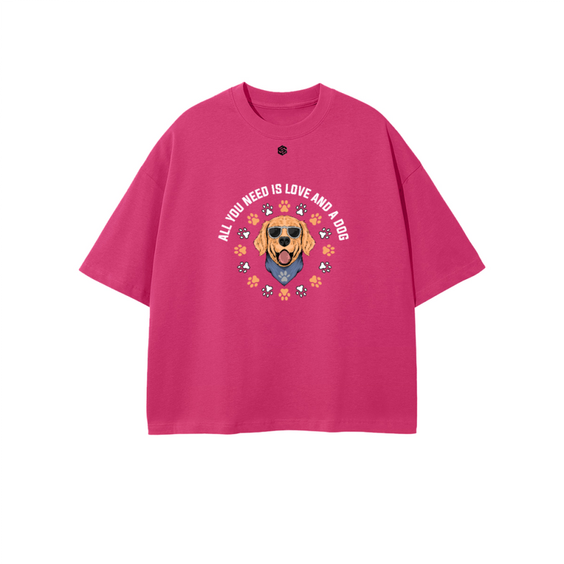 Unisex 100% Combed Cotton Cropped Oversized T-shirt (250g)