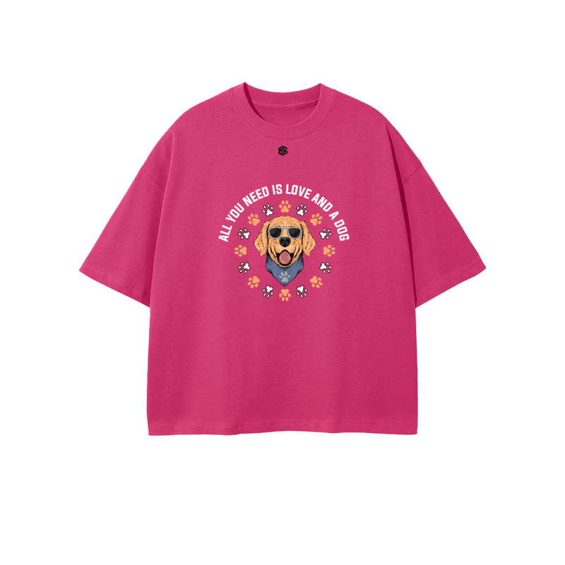 Unisex 100% Combed Cotton Cropped Oversized T-shirt (250g)