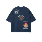 Unisex 100% Combed Cotton Cropped Oversized T-shirt (250g)