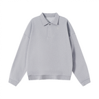 Men’s Half-Placket Polo Collar Sweatshirt