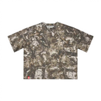 Unisex Cropped Camouflage Tree Print T-shirt（250GSM）
