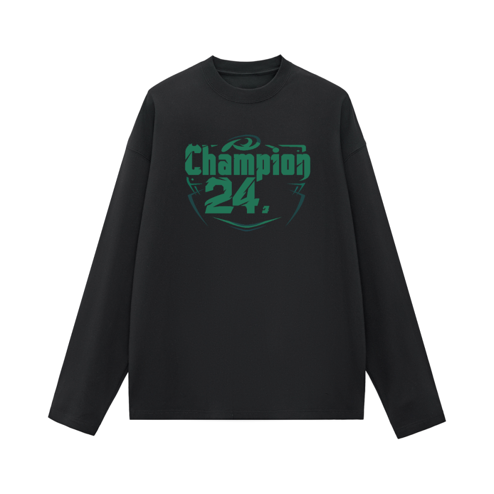 Unisex 100% Cotton Solid Color Long Sleeve T-shirt（280GSM）