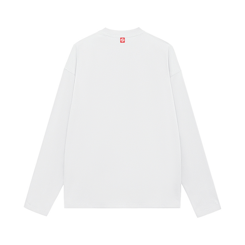 Unisex 100% Cotton Solid Color Long Sleeve T-shirt（280GSM）