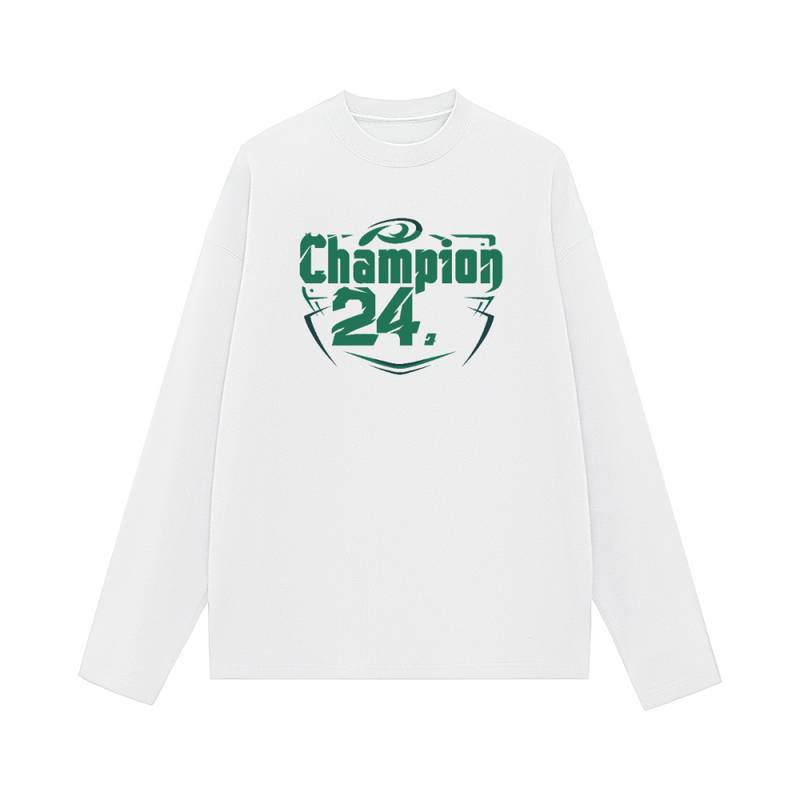 Unisex 100% Cotton Solid Color Long Sleeve T-shirt（280GSM）