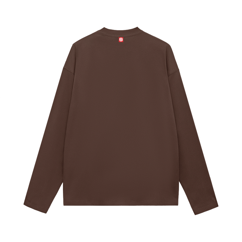 Unisex 100% Cotton Solid Color Long Sleeve T-shirt（280GSM）