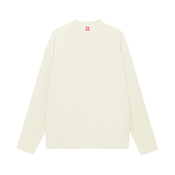 Unisex 100% Cotton Solid Color Long Sleeve T-shirt（280GSM）