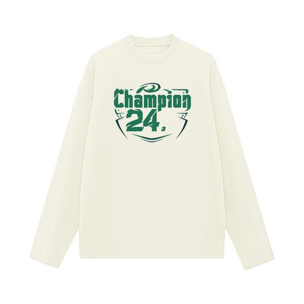 Unisex 100% Cotton Solid Color Long Sleeve T-shirt（280GSM）