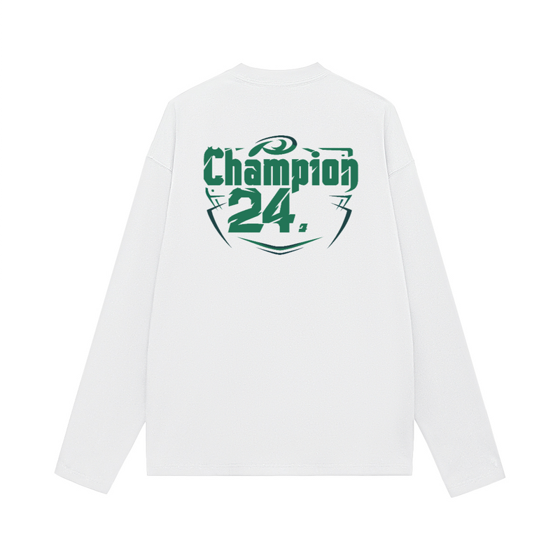 Unisex 100% Cotton Solid Color Long Sleeve T-shirt（280GSM）