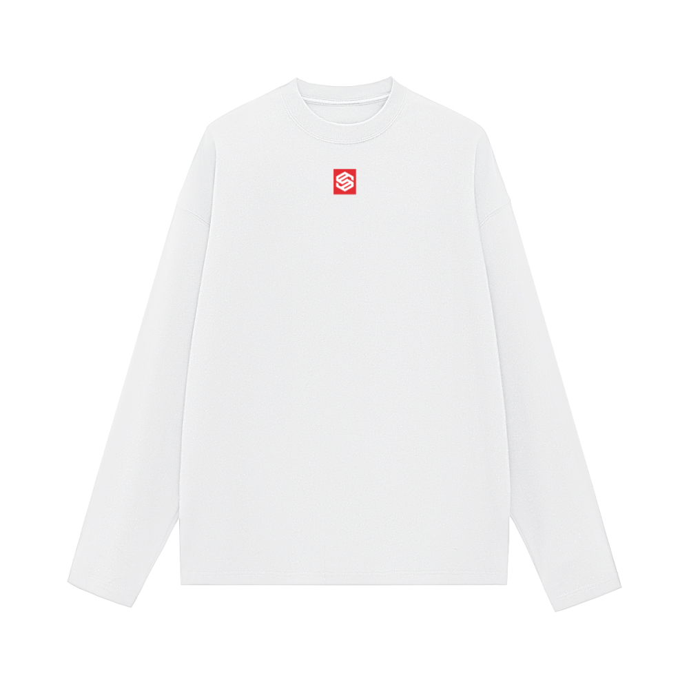 Unisex 100% Cotton Solid Color Long Sleeve T-shirt（280GSM）