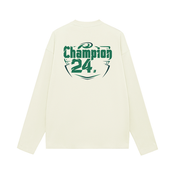Unisex 100% Cotton Solid Color Long Sleeve T-shirt（280GSM）