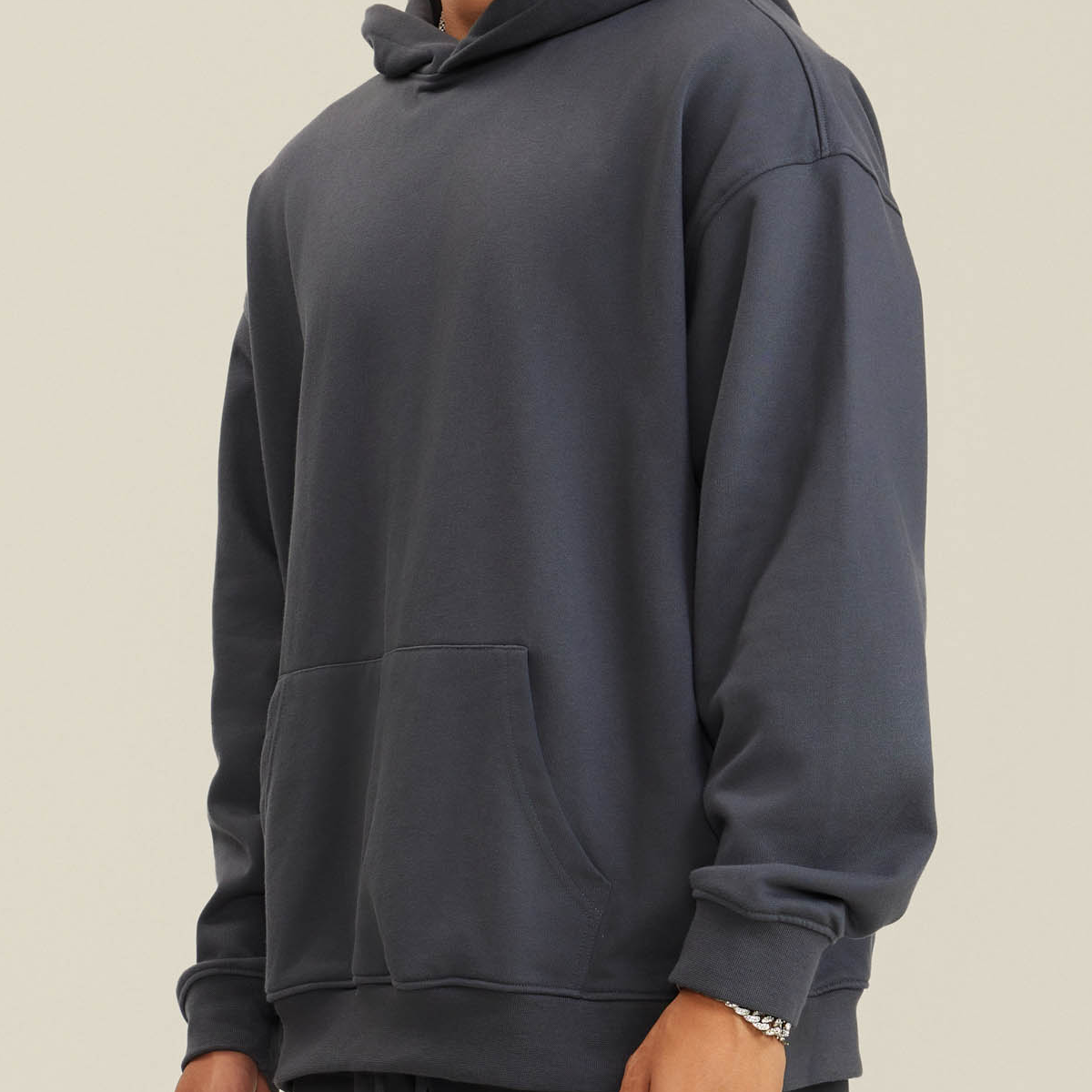 Unisex Looped Oversized Cotton Hoodie