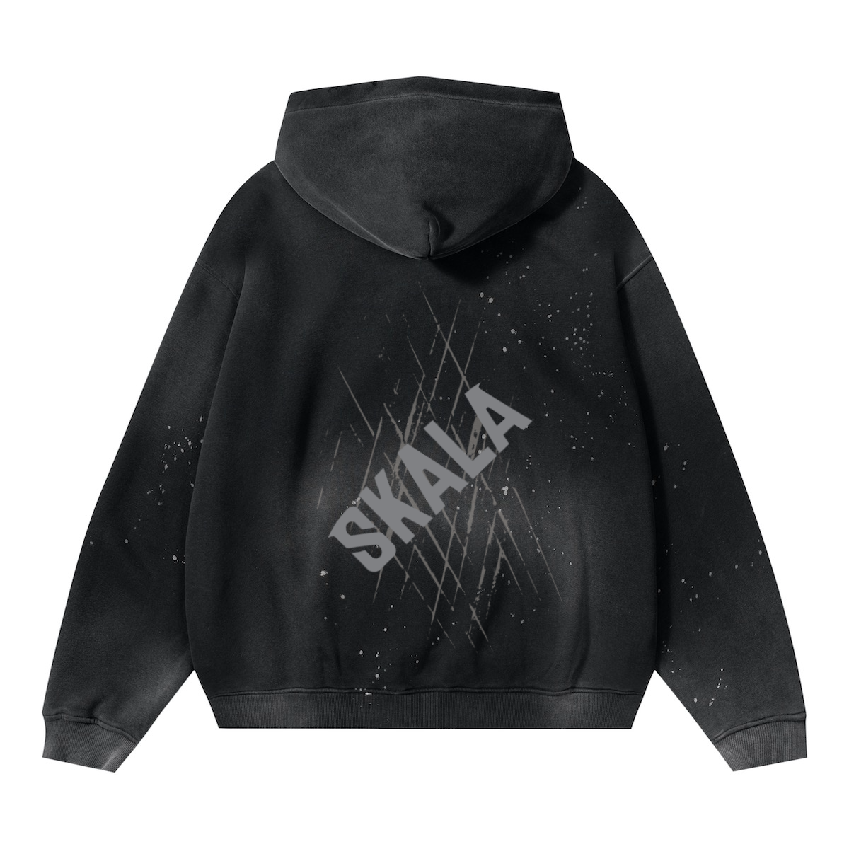 vintage wash fleece hoodie