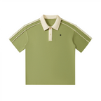 unisex polo shirt with contrast collar