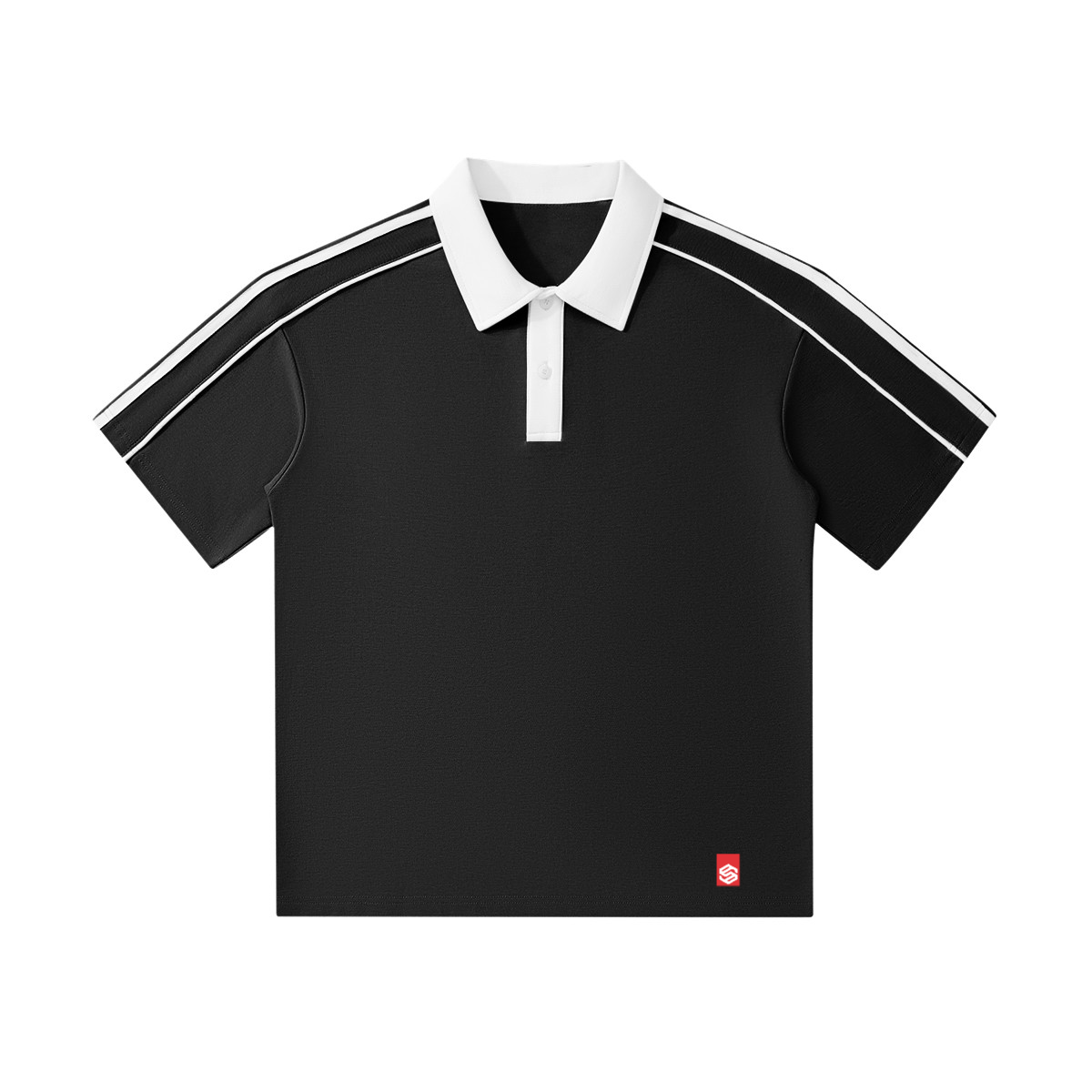 unisex polo shirt contrast collar