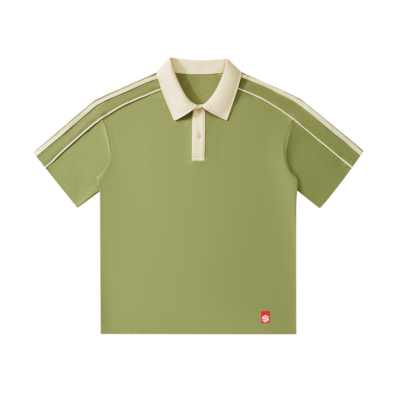 unisex polo shirt contrast collar