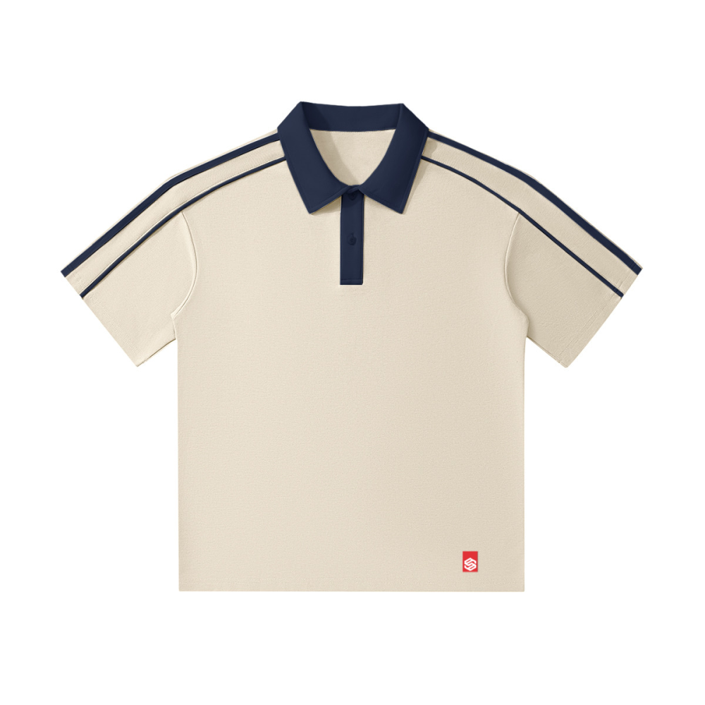 unisex polo shirt contrast collar
