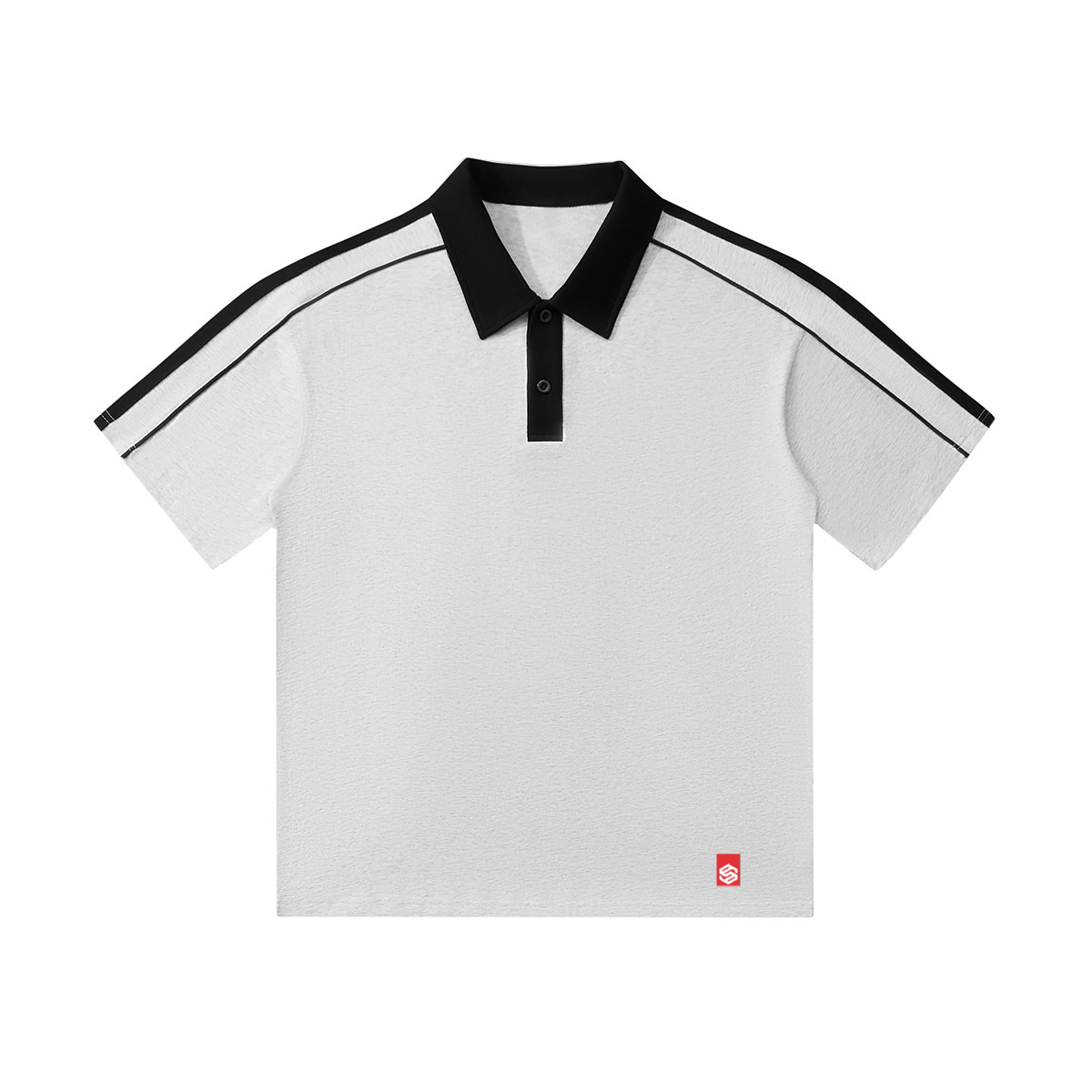 unisex polo shirt contrast collar