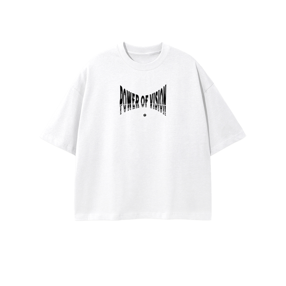 Unisex 100% Combed Cotton Cropped Oversized T-shirt