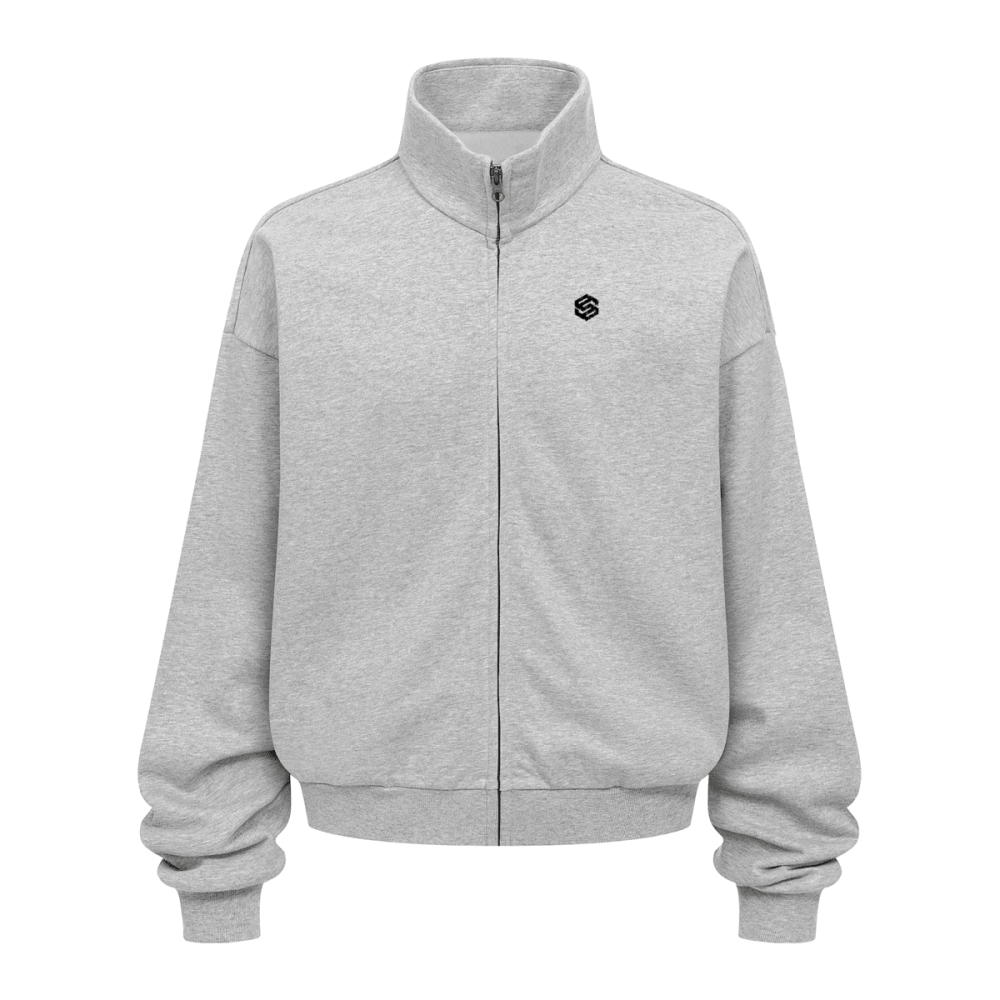 Unisex Brushed Stand-collar Zip-up Jacket（410GSM）