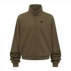 Unisex Brushed Stand-collar Zip-up Jacket（410GSM）