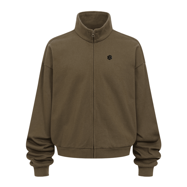 Unisex Brushed Stand-collar Zip-up Jacket（410GSM）
