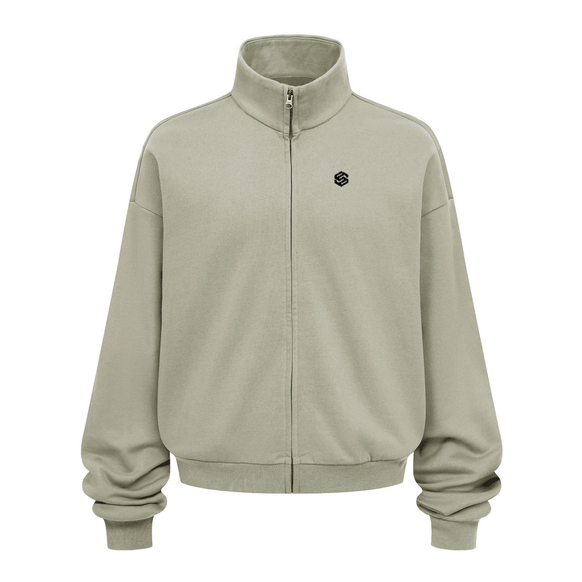 Unisex Brushed Stand-collar Zip-up Jacket（410GSM）