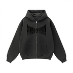 Unisex Fleece Zip-up Oversized Hoodie(380GSM)