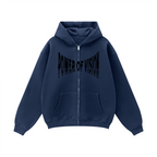 Unisex Fleece Zip-up Oversized Hoodie(380GSM)