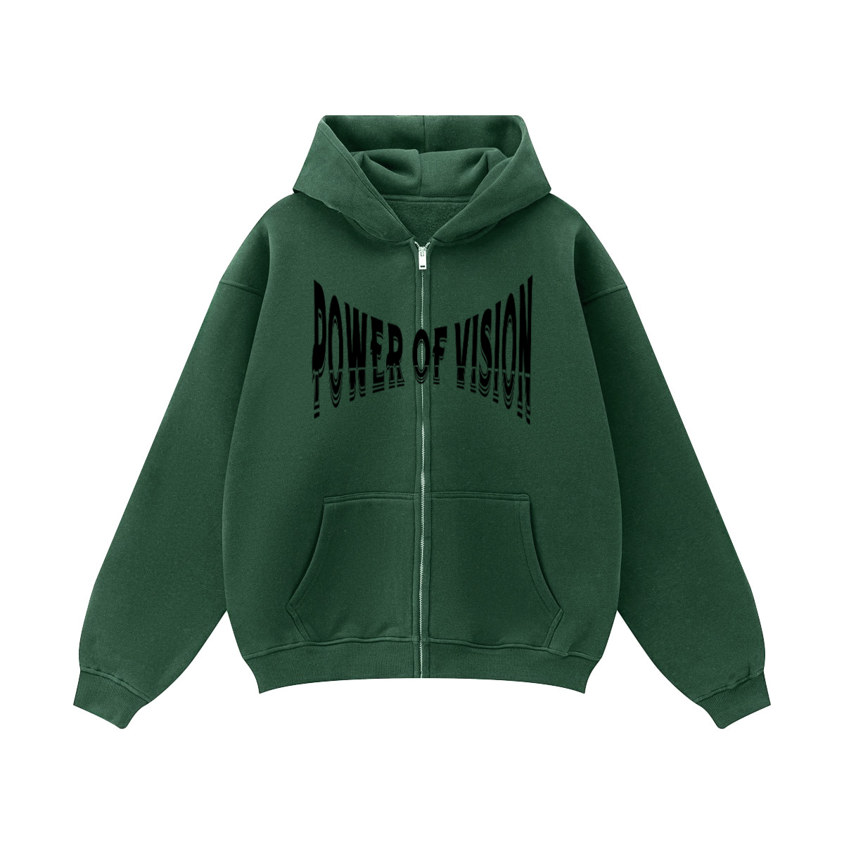 Unisex Fleece Zip-up Oversized Hoodie(380GSM)