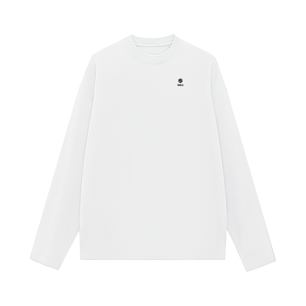 Unisex 100% Cotton Solid Color Long Sleeve T-shirt（280GSM）